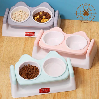 Bát ăn điều chỉnh được độ nghiêng chống gù cho thú cưng - 4pets official