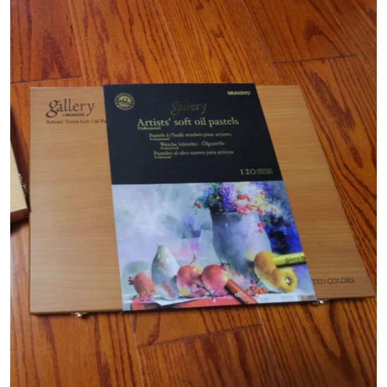 |ORDER| HỘP GỖ MÀU SÁP DẦU MUNGYO : GALLERY ARTIST'S SOFT OIL PASTEL 120 MÀU