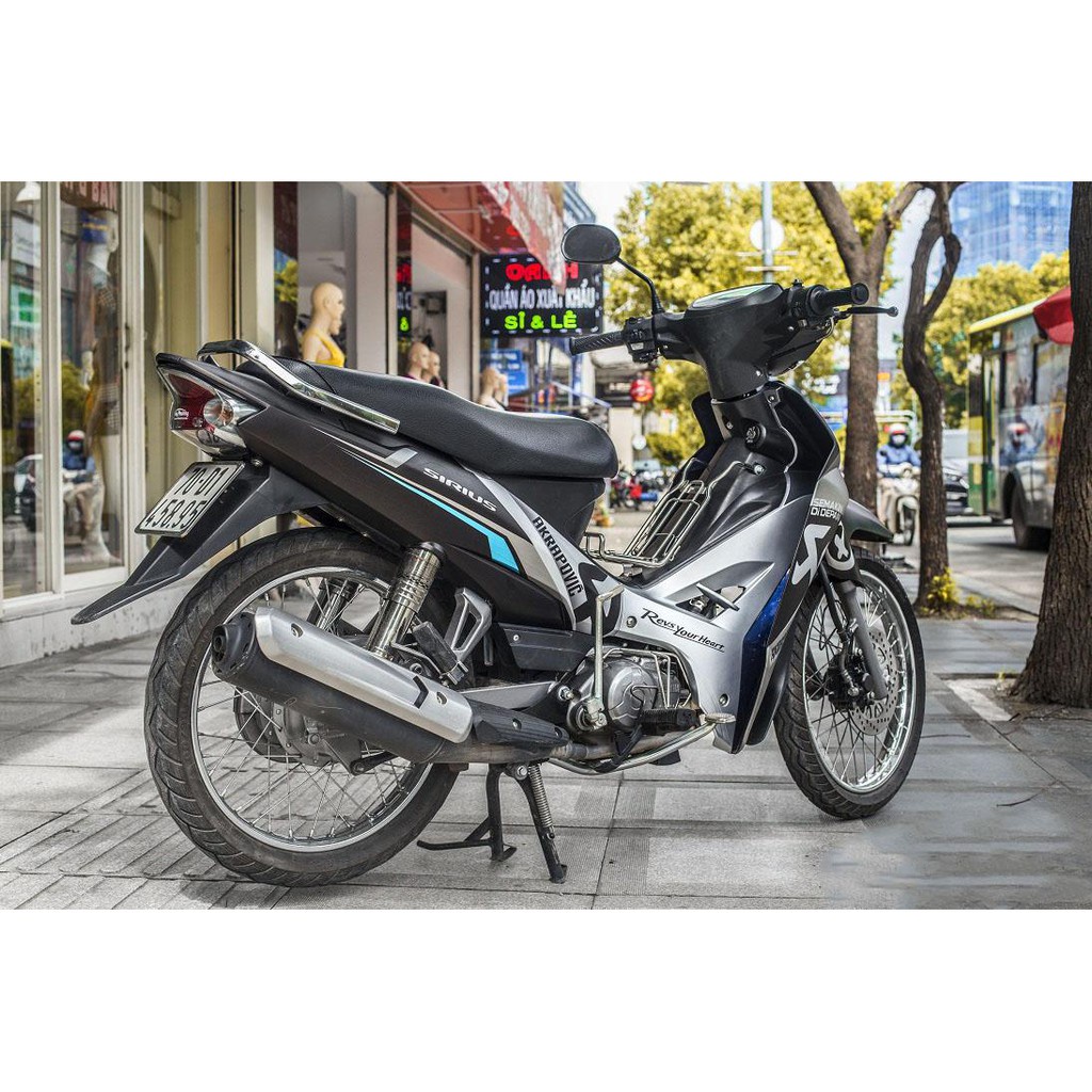 Tem trùm Sirius ♦FREESHIP♦ đen xám rc, độ team decal xe máy si spark rẻ đẹp