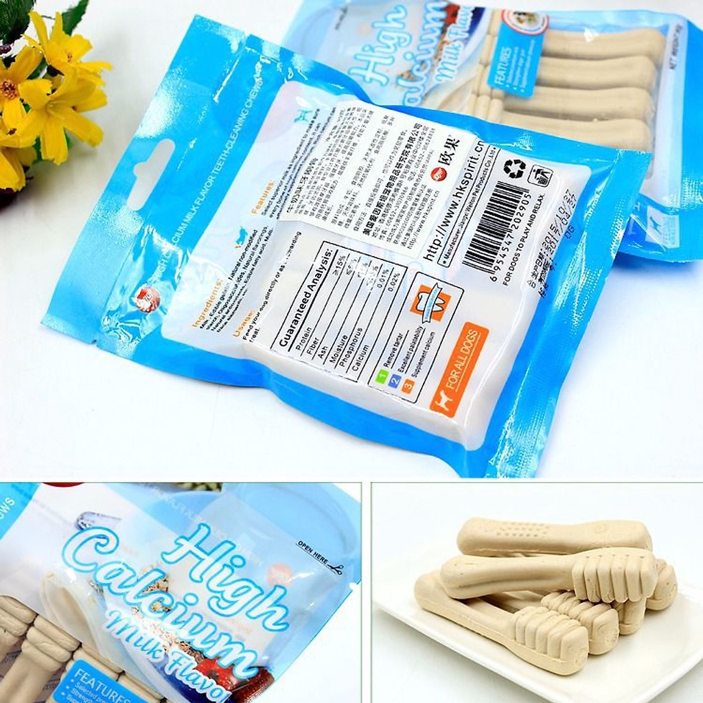 Gói 6 que xương sữa Orgo dành cho chó