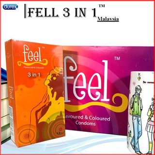 [ Che Tên SP ] Bao Cao Su Feel 3 IN 1|| Chống Suất Tinh Sớm, Gân Gai, Ôm Sát