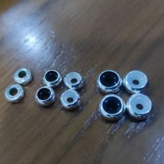 Chặn charm kiềng C, chặn vòng pan bạc s925 có cao su