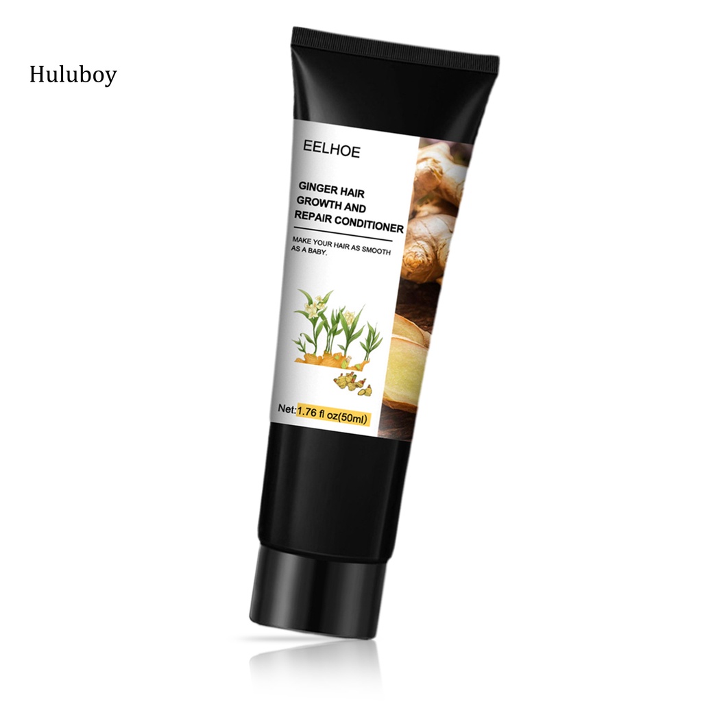 Huluboy- Portable Hair Growth Conditioner Ginger Soften Hair Scalp Care Growth Conditioner Easy to Use for Salon