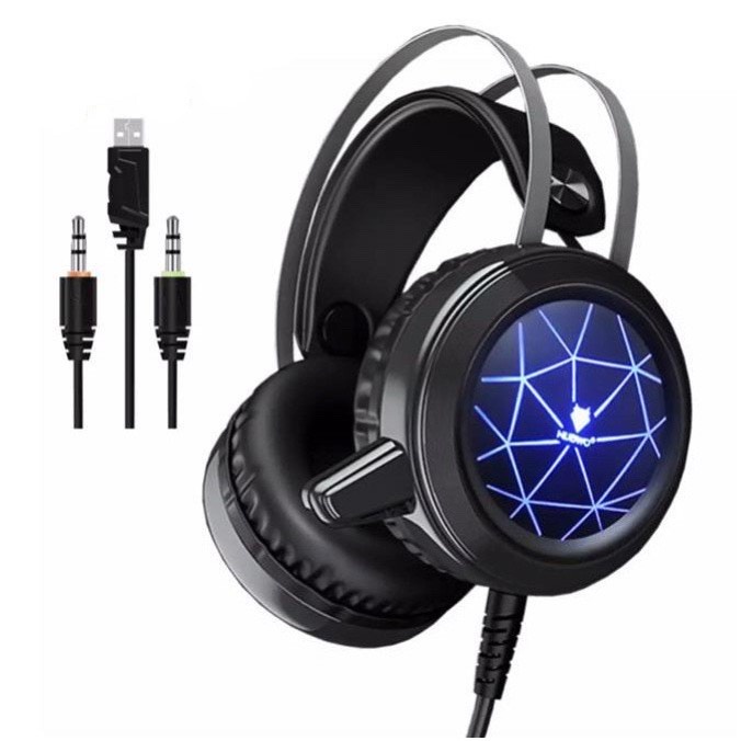 TAI MỚI KHÔNG HỘPTai Nghe Chụp AUTOBOT Gamming có Đèn LED Siêu Cấp - Âm Thanh Chân Thật BẢO HÀNH 3 THÁNG,2 chân 3.5mm