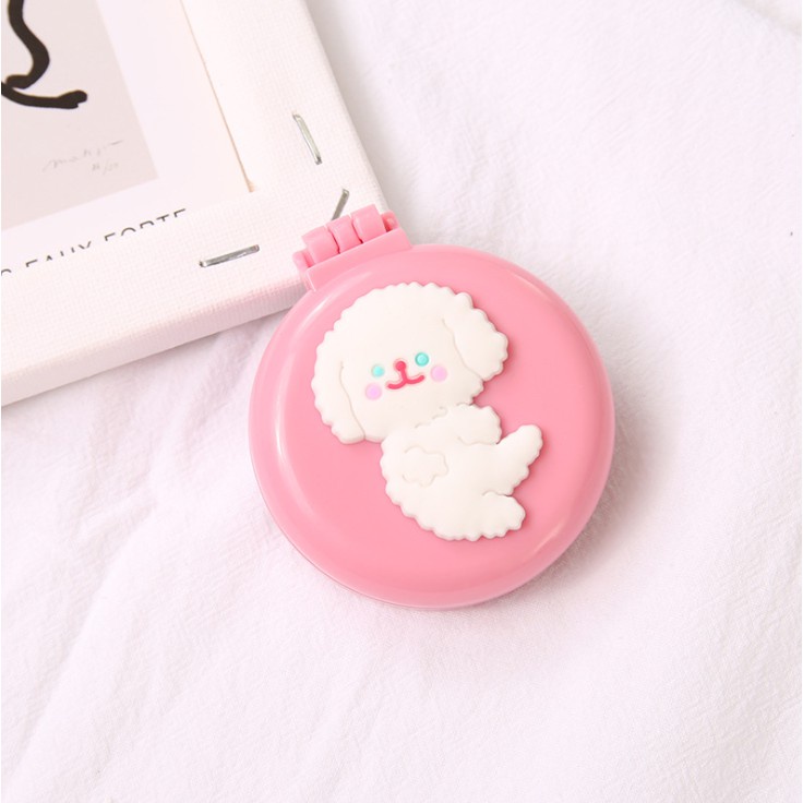 Gương Kèm Lược Gấp Gọn Mini Dễ Thương