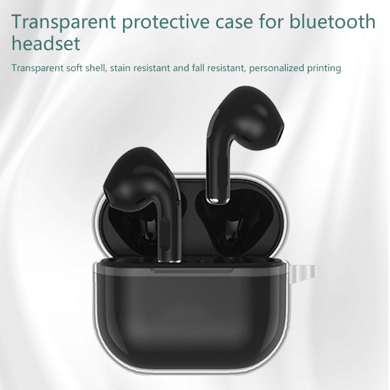 Vỏ Bảo Vệ Hộp Sạc Tai Nghe Bằng Silicon Chống Sốc Chống Trầy Kèm Móc Carabiner Cho LP