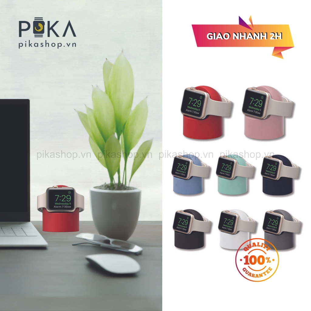 LỖI HỘP GIẤY - GIẢM GIÁ ĐẶC BIỆT Đế Sạc Silicone Ap.ple Watch series 7/6/5/4/3/2/1