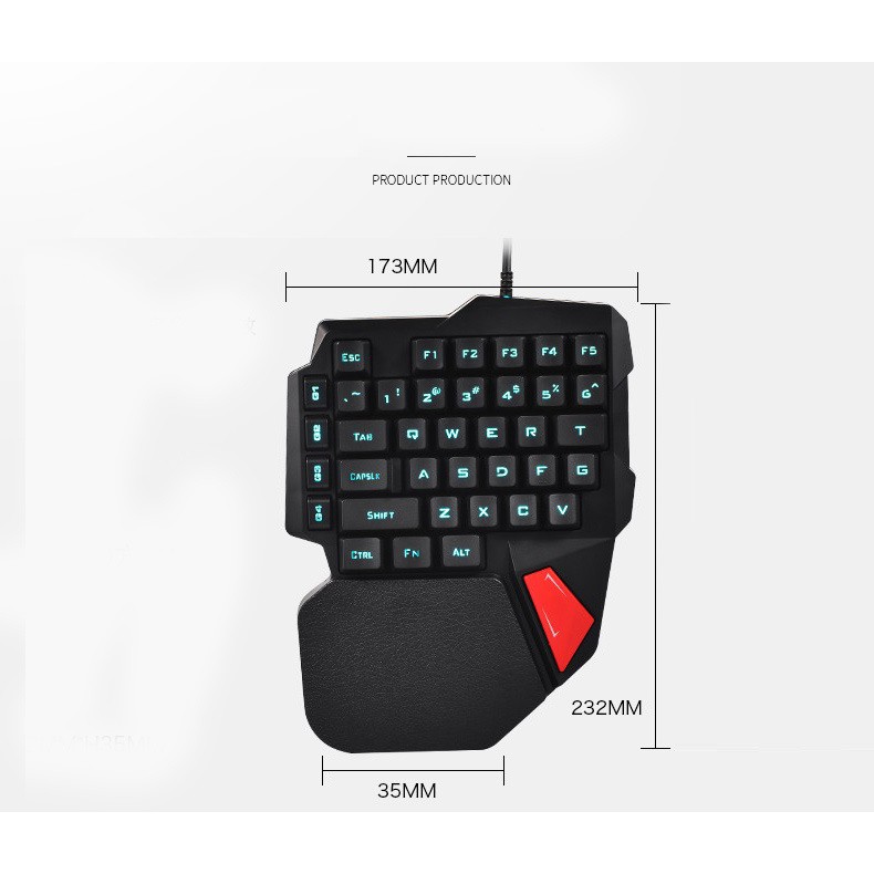 Bộ Bàn Phím Bán Cơ Aturos K108 38 keys cho PC, Smartphone + Tăng miếng lót chuột