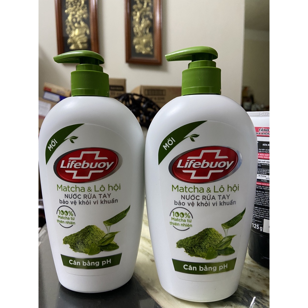 NƯỚC RỬA TAY LIFEBUOY MATCHA LÔ HỘI 500G TẶNG QUÀ