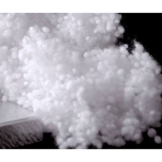 1kg Bông gòn hạt bi nhồi gối, thú bông, decor, trang trí giả tuyết... (Giá xưởng làm ra)