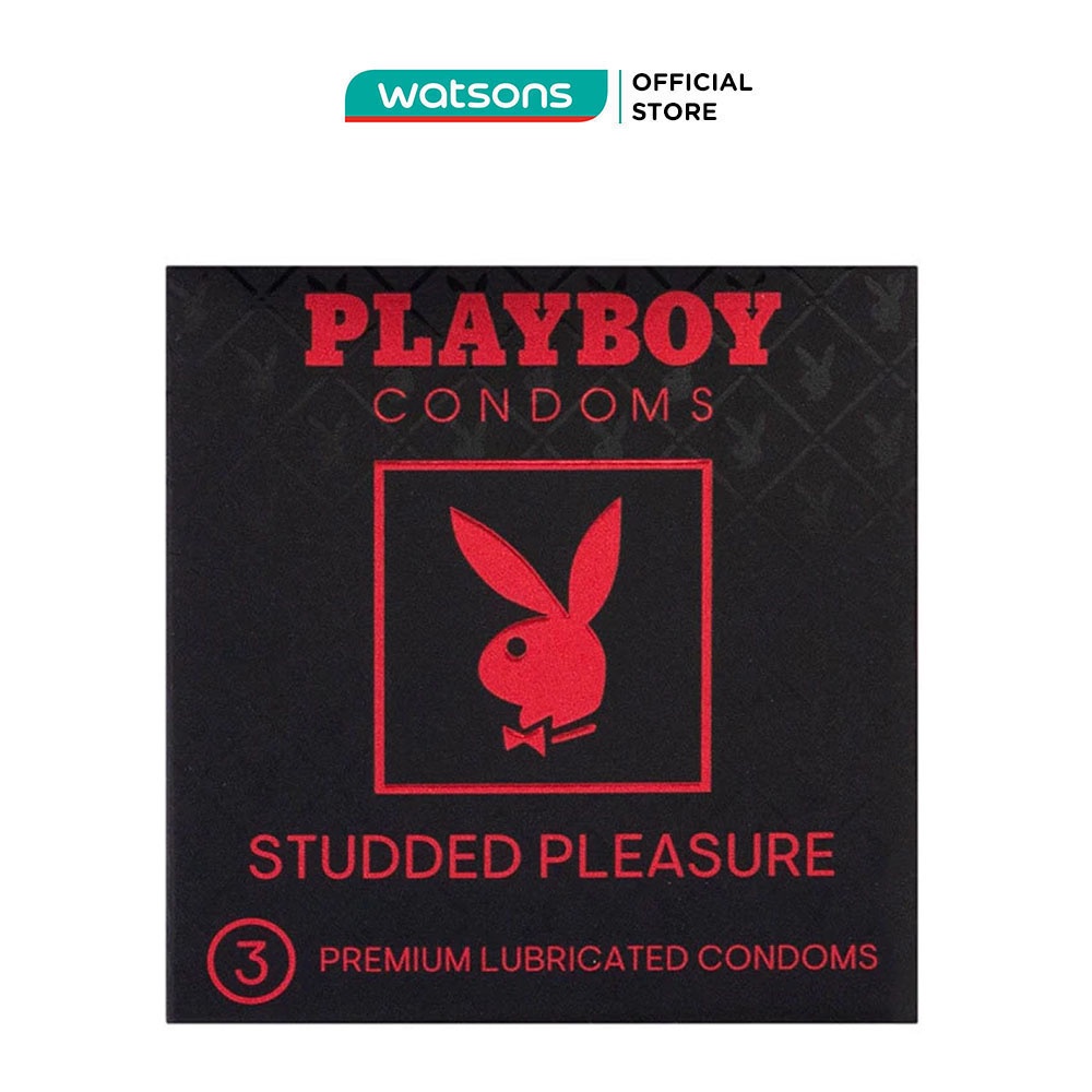 Bao Cao Su Playboy Có Gai Studded Pleasure Hộp 3 Cái
