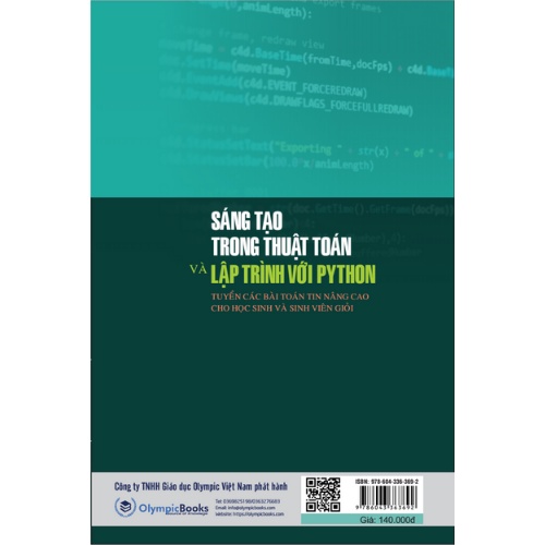 Sách - Sáng Tạo Trong Thuật Toán Và Lập Trình Với Python