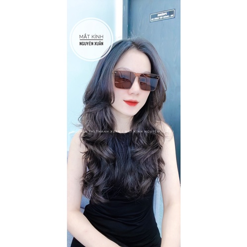 (Ảnh thật) Kính Mát Unisex 808-2 Tròng Polaroid chống chói