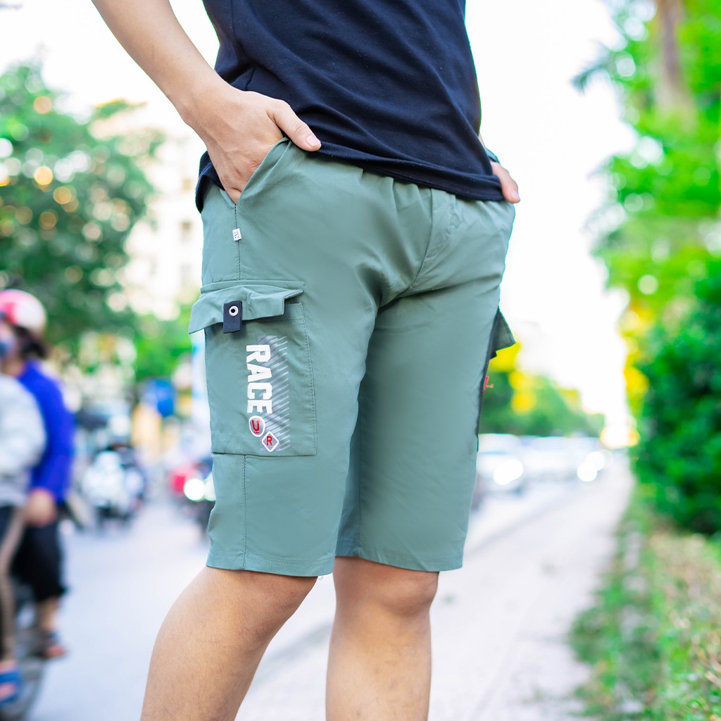 [VIDEO THẬT] Quần đùi nam, quần short unisex Cloudnine Store túi hộp cá tính phối chữ co giãn tốt vận động thoải mái | BigBuy360 - bigbuy360.vn