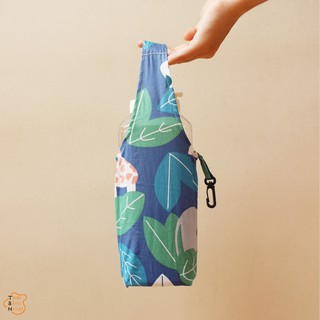 Túi vải 1 quai họa tiết rừng xanh/ Túi vải đựng bình nước, bình giữ nhiệt/ Túi vải đựng ly giữ nhiệt bảo vệ môi trường