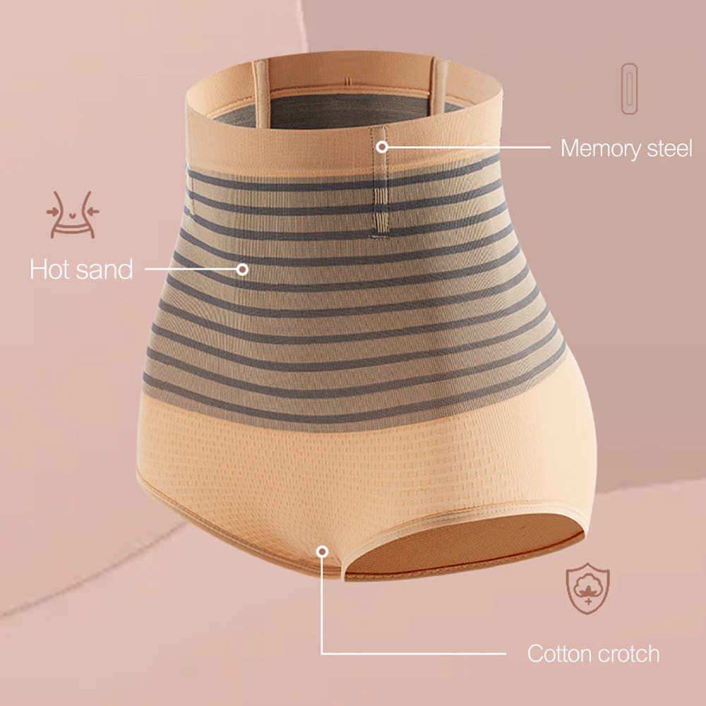 Quần Lót Lưng Cao Định Hình Bụng Phẳng Plus Size Cho Nữ