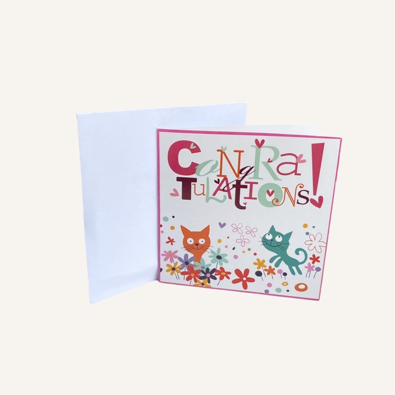 Thiệp chúc mừng sinh nhật có kèm bao thư (Kích thước: 8.5cm*8.5cm)