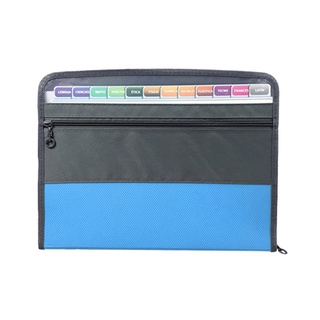 A4 Multi-layer Organ Bag Zipper Information Briefcase Document File Folder Pack