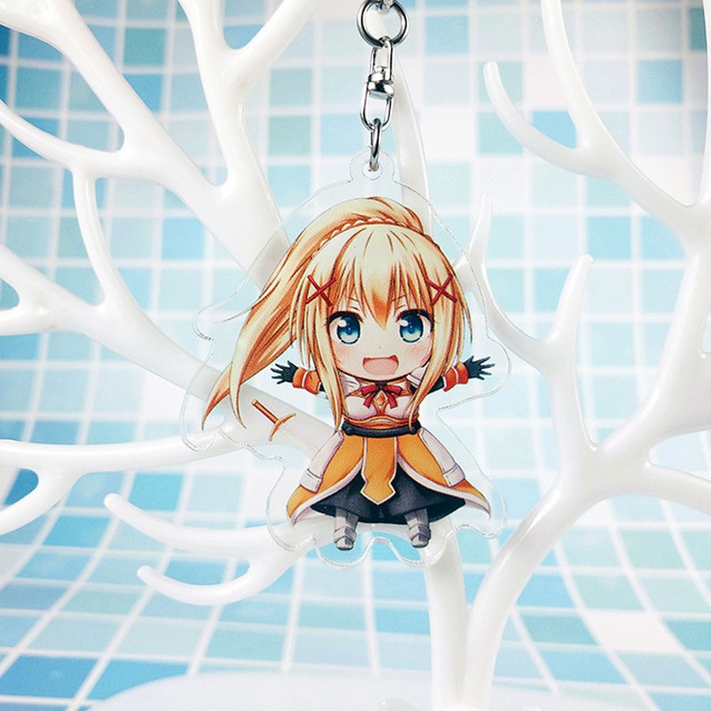 Móc chìa khóa hình nhân vật Konosuba xinh xắn dễ thương