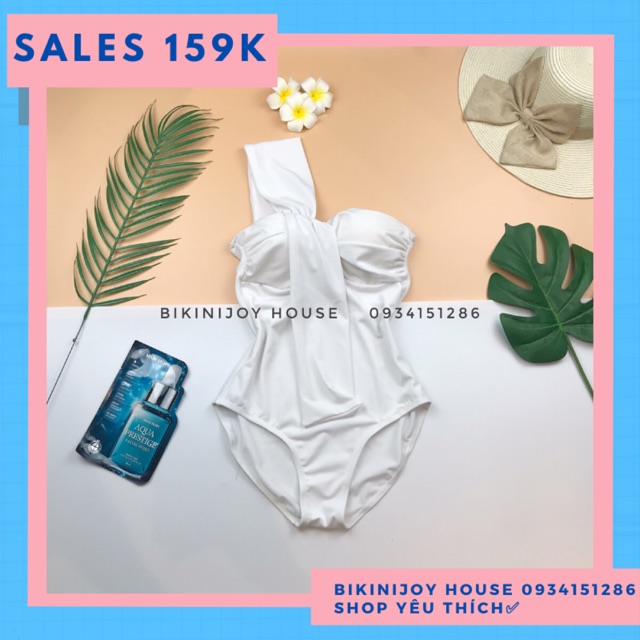 Bộ bơi bikini 1 mảnh nâng ngực một vai