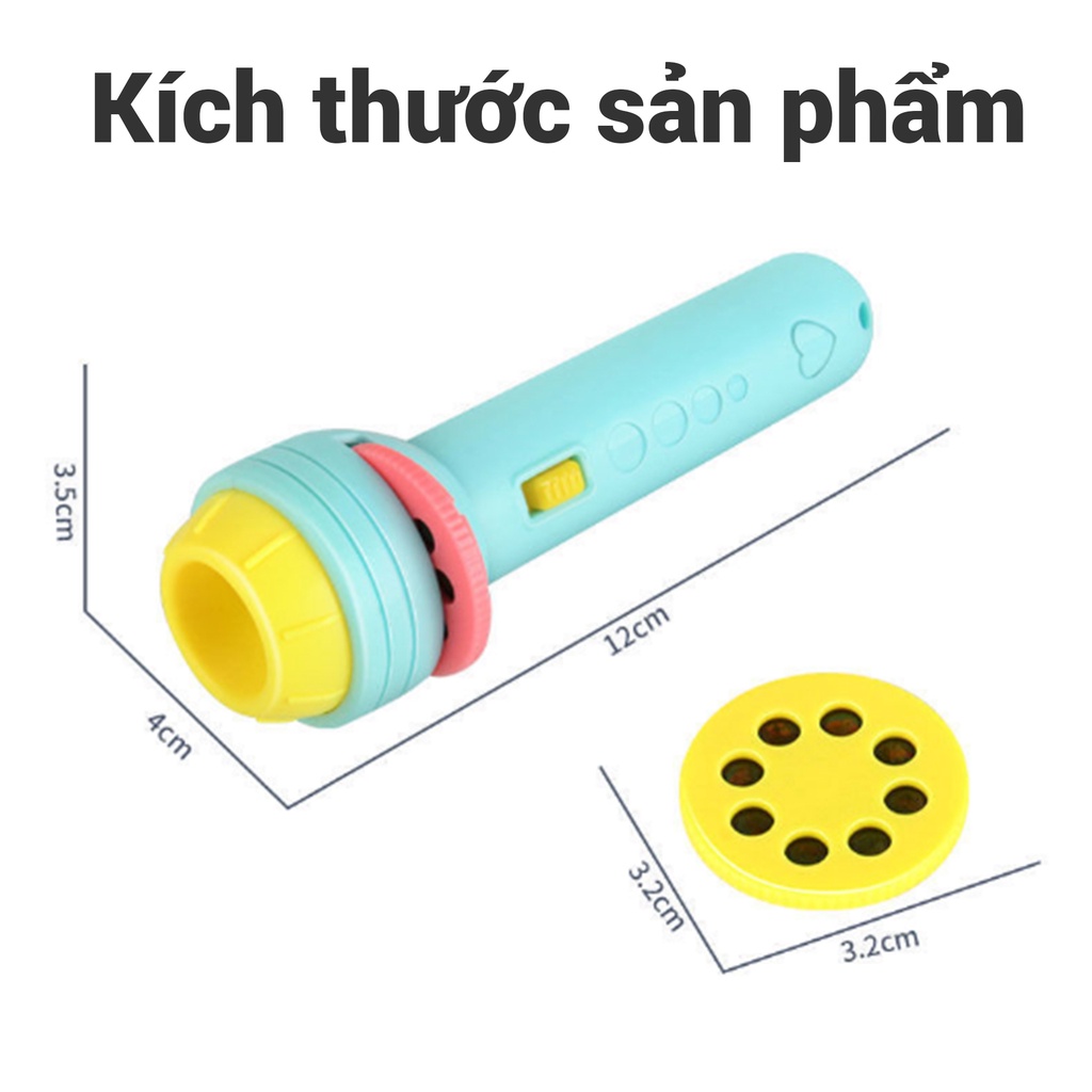 Đèn Pin Chiếu Hình Cho Bé , 24 Hình Dễ Thương