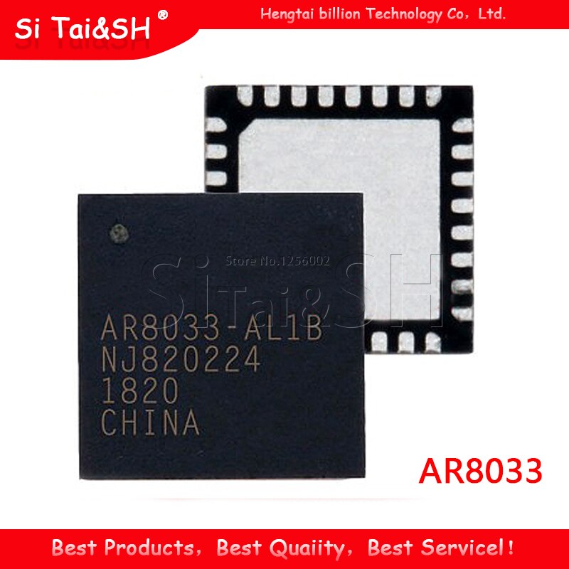 1PCS  AR8033-AL1A QFN48 Chip ATHEROS series AR8033 Ethernet chip original authentic--HYDD2