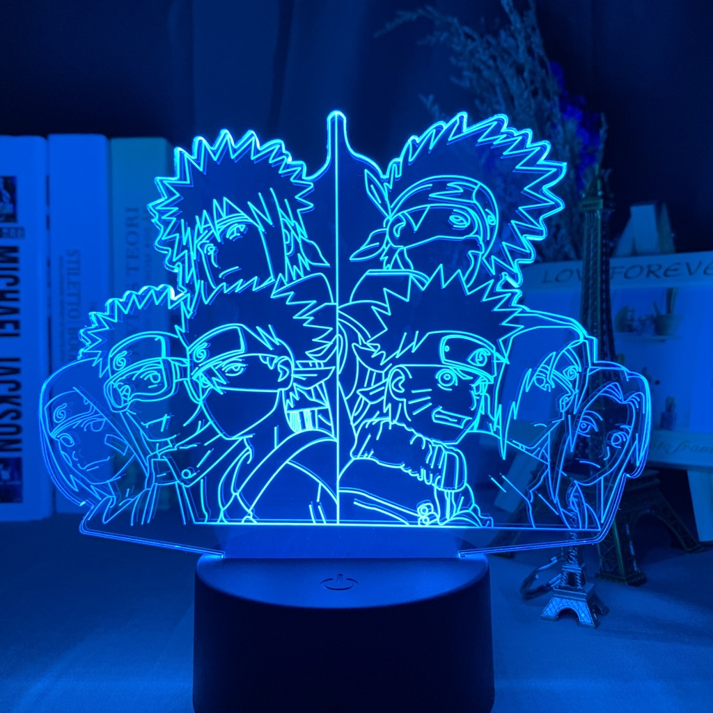 Đèn Ngủ Led 7 Sasuke Kakashi Hatake 3d Hình Naruto Cho Bé