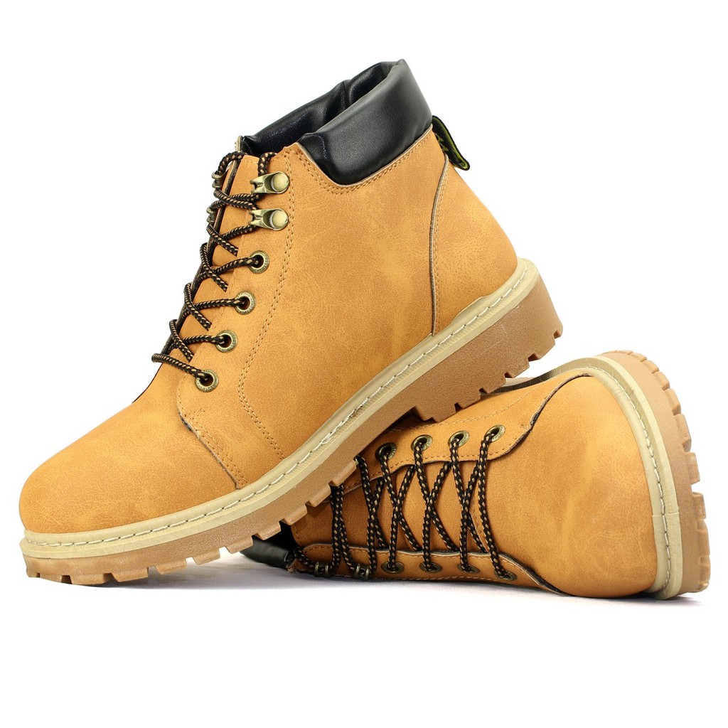 Giày Boots Da Cực Chất BCC004 Cổ Cao - Nâu | BigBuy360 - bigbuy360.vn