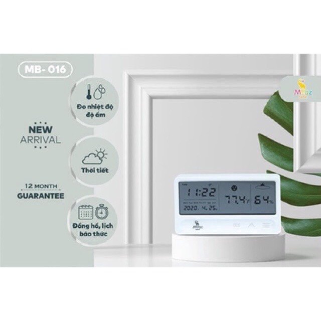 Nhiệt kế đo độ ẩm và nhiệt độ Moaz Bebe MB027