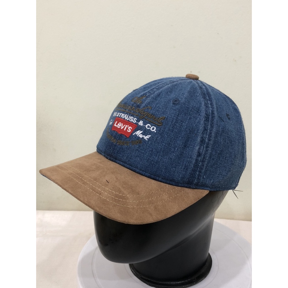 Nón đẹp, nón mũ lưỡi trai nam nữ hàng VNXK siêu phẩm mẫu thêu nổi logo Levis màu xanh cực chuẩn. Nón nam nữ