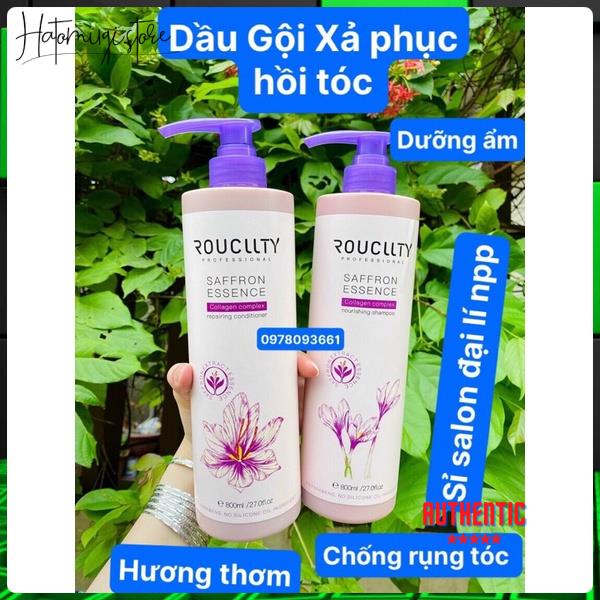 Dầu Gội Xả ROUCLLTY hương thơm phục hồi tóc hư tổn chống rụng tóc siêu mềm mượt (Chính_Hãng)