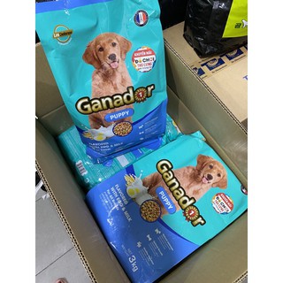 THỨC ĂN CHÓ VIỆT NAM CÔNG NGHỆ PHÁP - GANADOR PUPPY TRỨNG & SỮA 3KG
