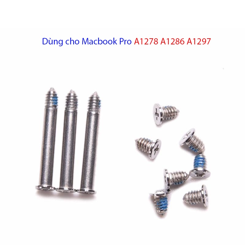 Bộ 10 ốc vít gắn đáy M@c-b00k Pro 13" 15" 17" A1278 A1286 A1297