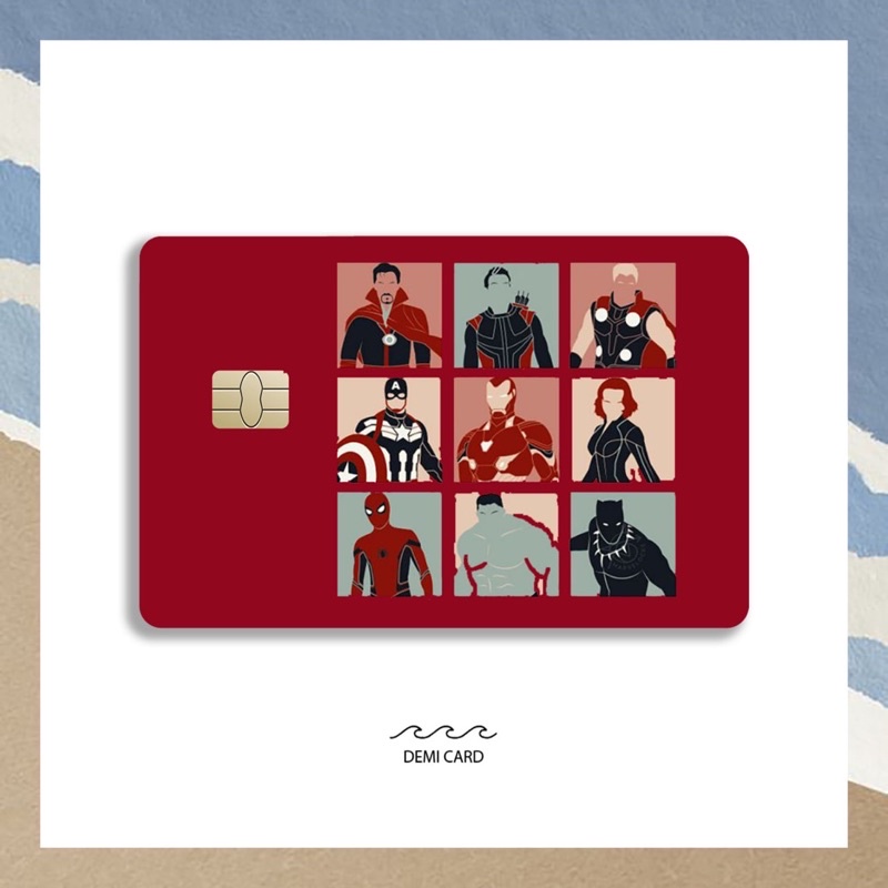 Miếng Dán Thẻ Ngân Hàng Marvel -