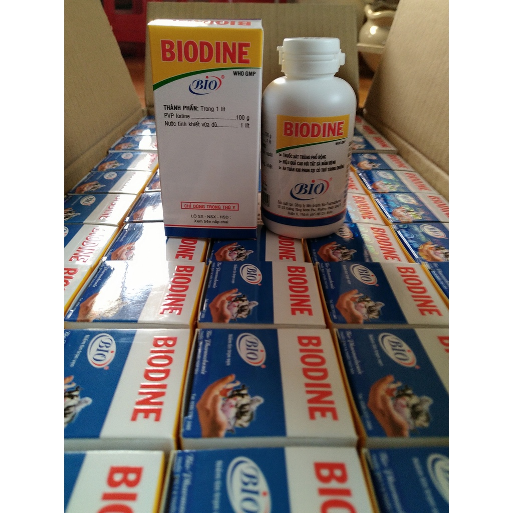 Bio Biodine 60ml sát trùng chuồng trại, dụng cụ chăn nuôi Bổ sung vitamin và dinh dưỡng