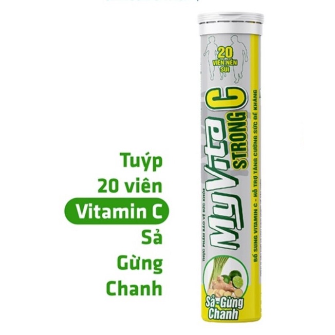 ✅ VIÊN SỦI VITAMIN C VỊ CHANH,SẢ,GỪNG