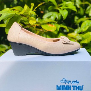 ( Shop Giày Somina ) Giày búp bê đế xuồng da thật MT835