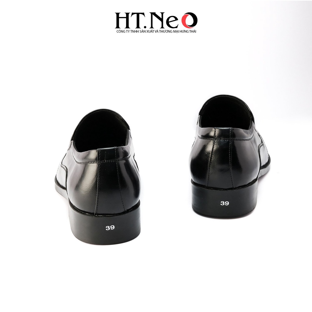 Giày tây lười HT.NEO thiết kế trẻ trung lịch lãm, da bóng, đường viền dập nổi GT156