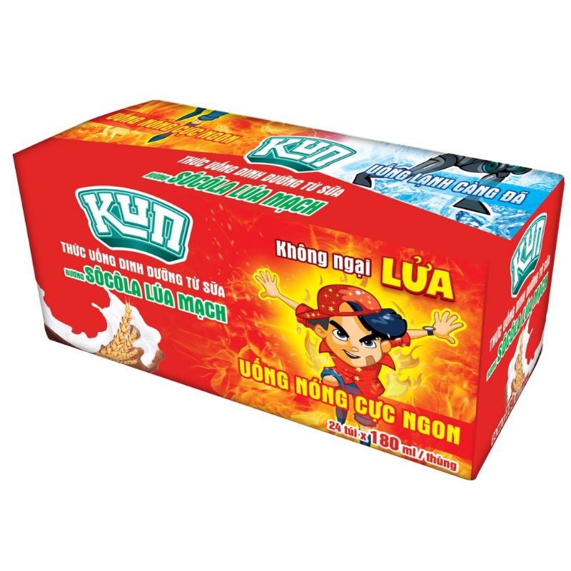 Thùng 24 túi Kun 110ml (các hương vị)