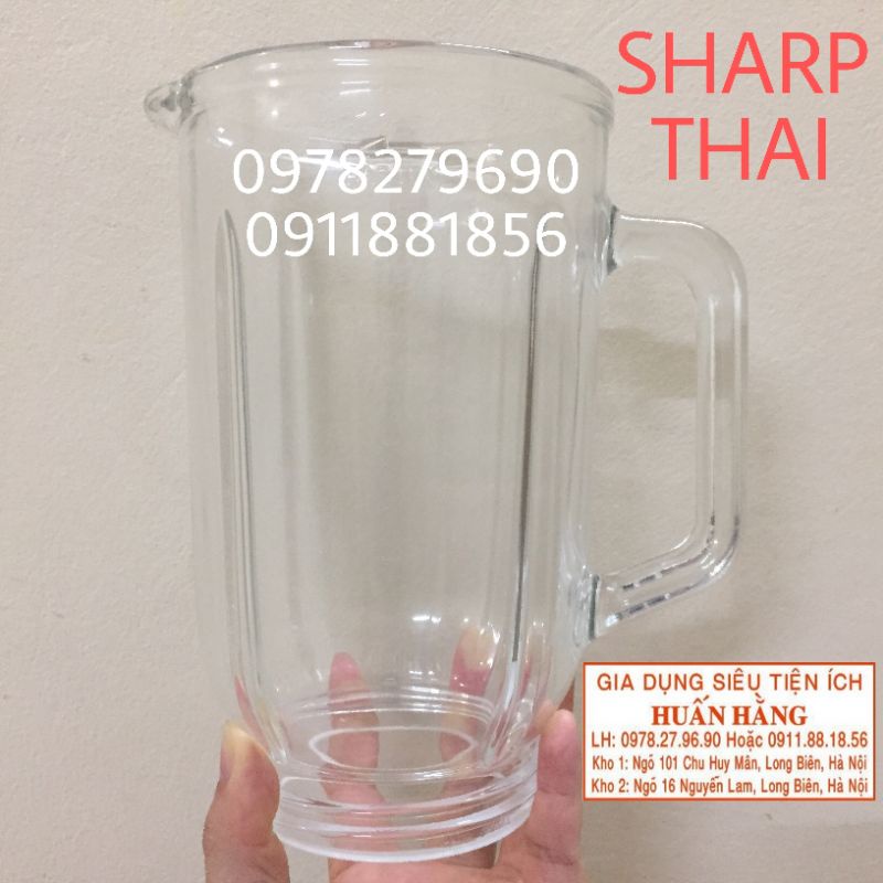 (LINH KIỆN CHÍNH HÃNG) CỐI THỦY TINH MÁY XAY SINH TỐ SHARP THAI TL-268 &amp; KS - T1888