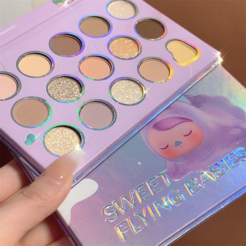 Mong Muốn Chiếc Đĩa Bùn Nhẹ Nhàng! Bảng Phấn Mắt 15 Màu Sắc Tươi Sáng Xinh Xắn