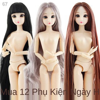 30 cm BJD Barbie búp bê Xinyi khỏa thân trẻ em 3D mắt thật đồ chơi cô gái bộ công chúaH