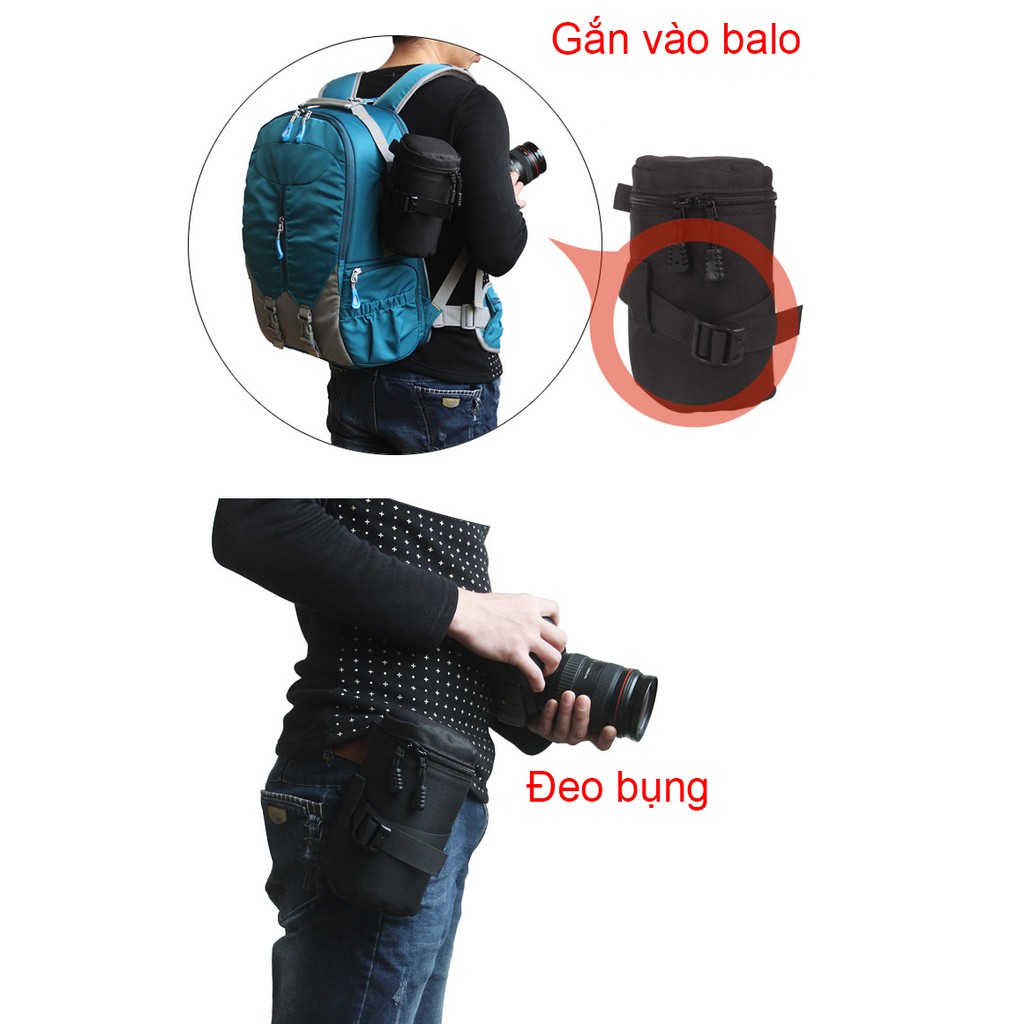 Túi đựng Lens hình ống trúc phù hợp cho Nhiều dòng lens