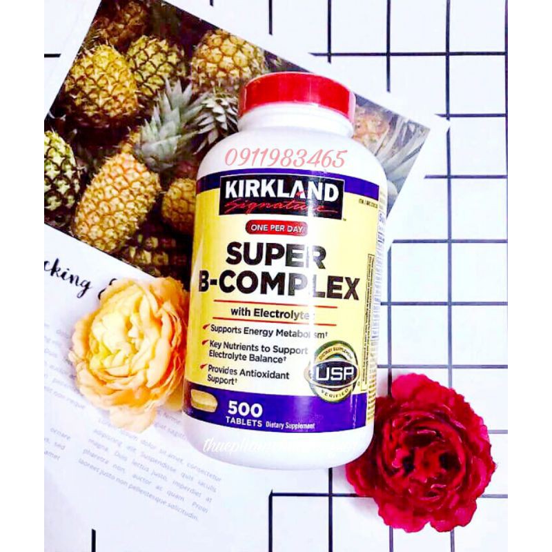 Super B Complex Kirkland 500 Viên Cam Kết Chính Hãng | BigBuy360 - bigbuy360.vn