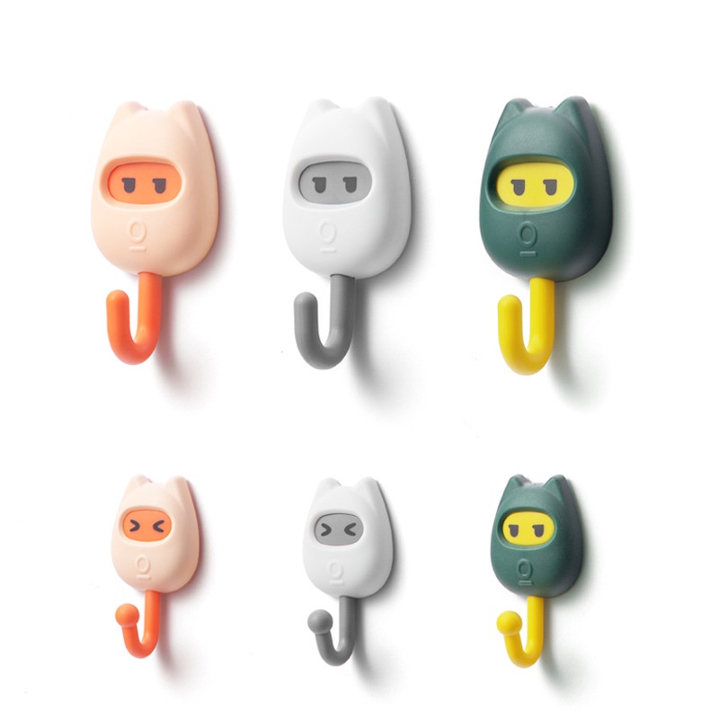 3PCS!!!Móc Treo Đồ Gắn Tường Cỡ Nhỏ Đa Năng Tiện Dụng