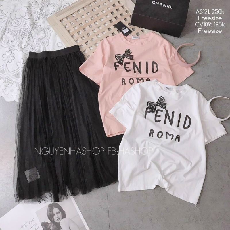 Chân váy voan trơn cạp chun hàng QC