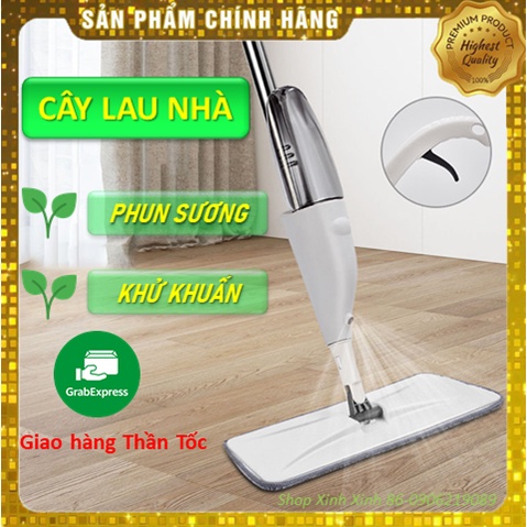 [HÀNG LOẠI 1] Cây Lau Nhà Thông Minh Phun Sương Chổi Lau Xịt Nước Khử Khuẩn Đầu Xoay 360 Độ Thông Minh TD008