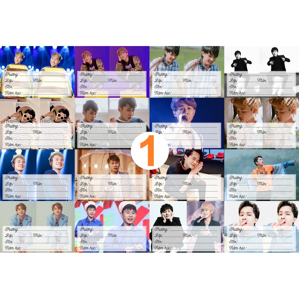 Nhãn vỡ Jack ̣̣ 1 set - 16 nhãn