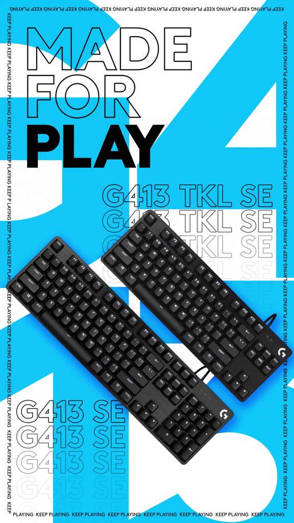 Bàn phím cơ gaming Logitech G413 TKL SE | G413 SE Full size Keycap PBT AntiGhosting | BigBuy360 - bigbuy360.vn