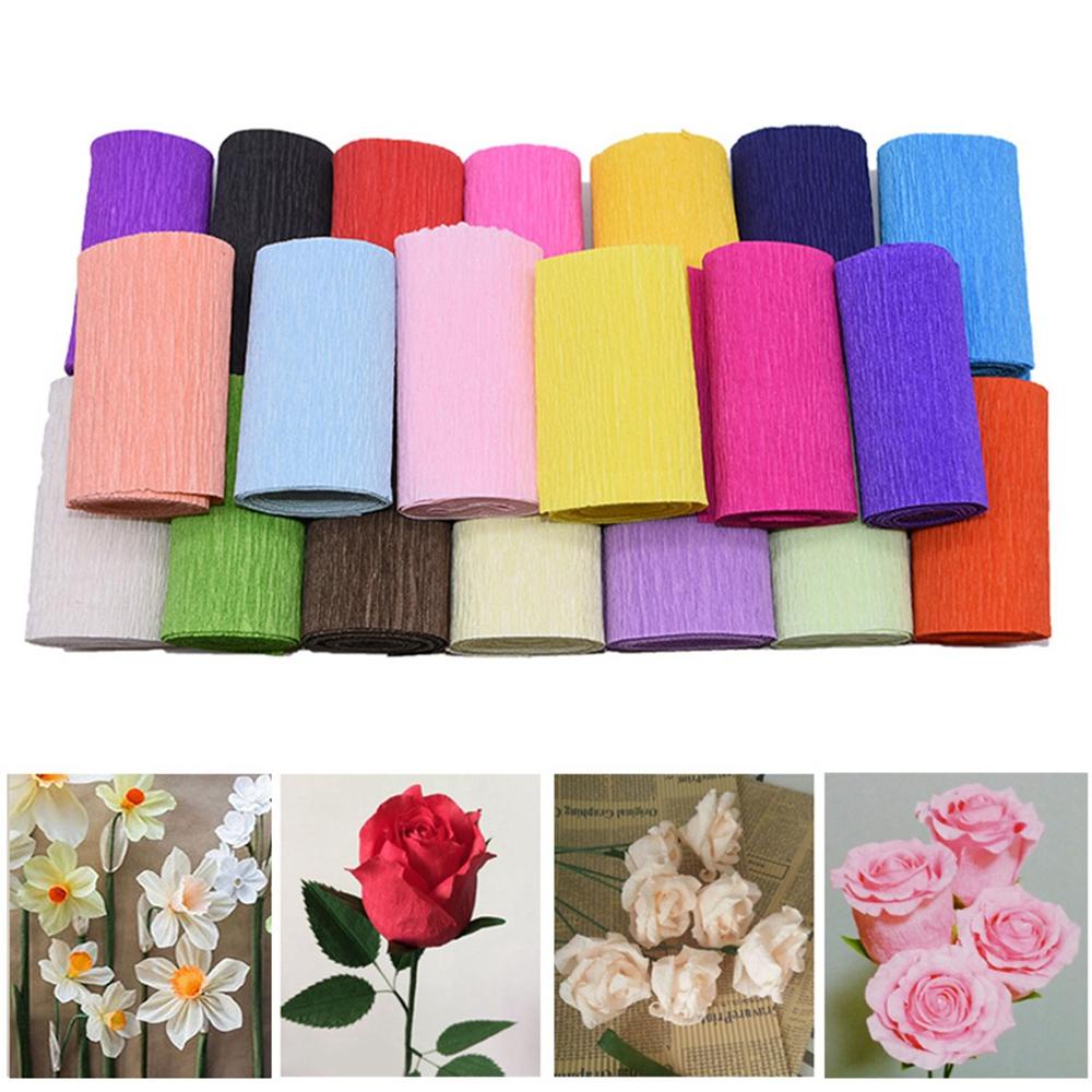 Giấy Crepe Gói Hoa Thủ Công Trang Trí Tiệc Cưới DIY